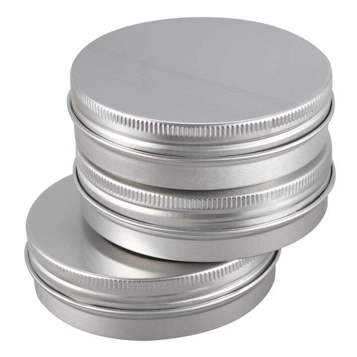 20-x-empty-cosmetics-pot-lip-balm-aluminum-jar-container-screw-cap-15ml