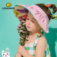 Lemonkid หมวกกันแดด สำหรับเด็ก หมวกเด็กปีก UV UPF50+ หมวกชายหาดเด็ก หมวกใส่ได้ทั้งเด็กและผู้ใหญ่ ขนาด 50-58 ซม LK2220039