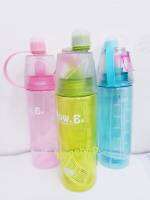 กระติกน้ำ กระบอกน้ำ พร้อมที่พ่นเสเปรย์ ฟ๊อคซี่ Spray ในตัว ความจุ 600 ml  NOW.Es new button