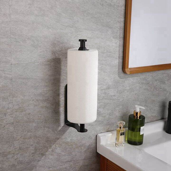 1-piece-wall-mount-paper-towel-holder-paper-towel-holder-under-cabinet-with-damping-for-kitchen-bathroom