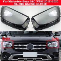 ฝาครอบไฟหน้ารถ2020 GLC300 GLC200สำหรับ Mercedes-รถ Benz รุ่น GLC W253ฝาครอบเลนส์กระจกโป๊ะไฟฝาครอบไฟหน้ารถ