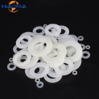 50Pcs Nylon Flat Washer Plastic Plane Spacer M2~M14 Insulation Gasket Ring For Cylindrical Screw M2 M3 M4 M5 M6 M8 M10 M12 Black Nails  Screws Fastene