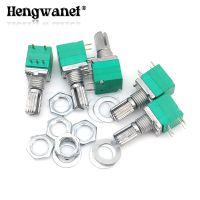 5pcs RV097NS 5K 10K 20K 50K 100K 500K B5K with a switch audio 5PIN shaft 15mm  amplifier sealing Potentiometer