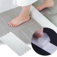 【cw】12Pcs Anti-Slip Strips Shower Stickers Bath Safety Strips Bathtubs Showers Stairs Floors Transparent Non Slip Strips Stickers ！