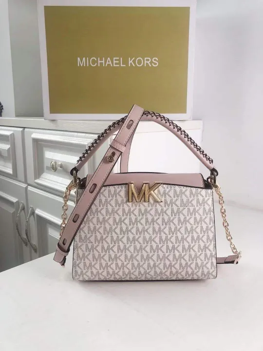 Michael Kors Karlie Small Logo Crossbody Bag - Vanilla | Lazada PH