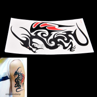 xingwendanp สติกเกอร์รอยสักกันน้ำชั่วคราว10.5*6cm Dragon TATTOO Totem Water