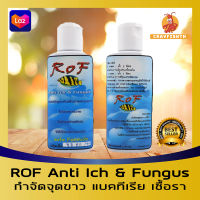 ROF เวชภัณฑ์ กำจัดจุดขาว แบคทีเรีย เชื้อรา ไม่เป็นอันตรายกับปลา 150ml.