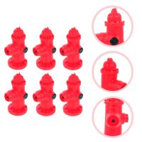 Fire Hydrant Model Toytraffic Miniature Toys Kids Figurine Micro Landscape Fake Statue Red Mini Learning Play Ornaments