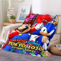 Super Mario Game Blanket for All Occasions - Soft and Warm Bedding for Sofa, Office, Lunch and Air Conditioning - Customizable ee