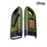 [COD] GOOFY outdoor hand crank power generation led flashlight glare solar charging emergency disaster relief cross-border wholesale manufacturers