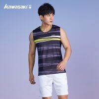 Kawasaki/kawasaki New Badminton Sportswear Men S Vest Round Neck Vest Quick-Drying T-Shirt