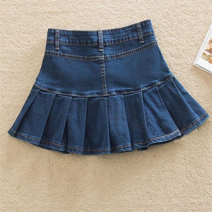 cc-denim-skirt-with-6xl-8xl-jeans-woman-waist-bottom-female-pleated-short-jurken