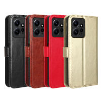 Redmi Note 12 4G เคสป้องกันเต็มรูปแบบเคสฝาครอบกระเป๋าแม่เหล็กช่องเสียบบัตรเคสแบบฝาพับที่วางกันกระแทก