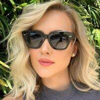 【LZ】♘❈●  Elegant Street Oversized Sunglasses Women Vintage Luxury Brand Designer Big Square Male Sun Glasses UV400 Stylish Black Shades