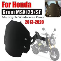 อุปกรณ์เสริมสำหรับ HONDA Grom MSX125 SF MSX 125 SF 125SF อุปกรณ์เสริมรถจักรยานยนต์กระจกบังลมกระจกหน้ารถที่เบนทางลมฝาครอบป้องกัน