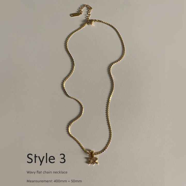 chic-appeal-5-minimal-necklace-สร้อยเปล่า-5-แบบขายดี