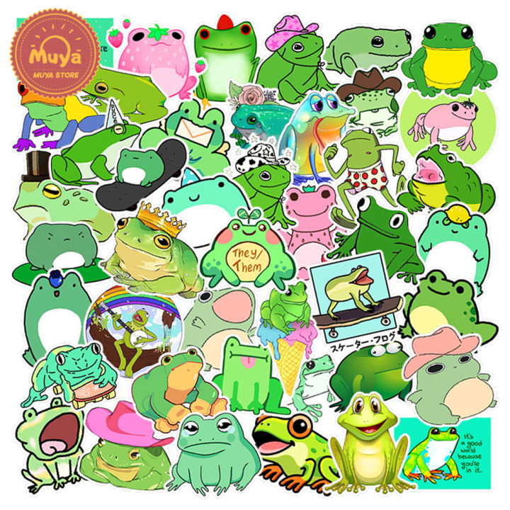 muya-50pcs-rabbit-sticker-for-journal-bunny-stickers-for-kids-waterproof-stationery-stickers
