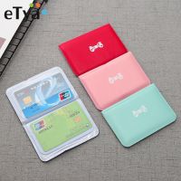 ETya Dompet Bisnis Tempat Kartu Wanita Casing Pelindung Kartu Kredit Dompet Tas Saku 12 Slot Kartu