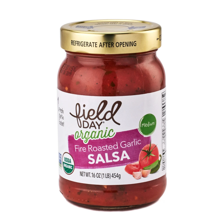 Field Day Organic Medium Fire Roasted Garlic Salsa 454g Lazada PH