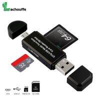 Shirelle อุปกรณ์อิเล็กทรอนิกส์} ไมโคร USB การ์ดรีดเดอร์ SD อะแดปเตอร์2.0 OTG 2 In 1สำหรับแอนดรอยด์แท็บเล็ตโทรได้พีซีการ์ดความจำอุปกรณ์อ่านหนังสือ Gratis Ongkir