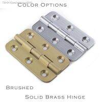 ✲▬☄ brushed nickel and brass color Solid brass 2 Hinge open 270 degree small furniture Hinge with screws