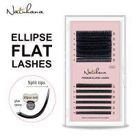 ใหม่ Matte FLAT eyelash Extensions 0.15 0.20นุ่ม cilios ellipse FLAT Lash Split Tips ขายส่งขนตาปลอม