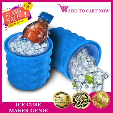 The Ultimate Ice Cube Maker Silicone Bucket with Lid Makes Small Size  Nugget Ice Chips for Soft Drinks, Cocktail Ice, Wine on Ice, Crushed Ice  Maker Cylinder Ice Trays, Ice Cup Maker