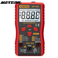 METERK M118Aวัดระยะอัตโนมัติมัลติมิเตอร์แบบดิจิทัลความแม่นยำสูงTRMS 6000นับแรงดันไฟฟ้าOhmไดโอดตัวเก็บประจุMulti Tester