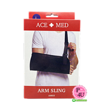 ACE+MED อุปกรณ์พยุงแขน (Arm Sling อาร์มสลิง ผ้าคล้องแขน) ไซด์ L ผ้านิ่ม เบาะนิ่ม บางเบา ใส่สบาย