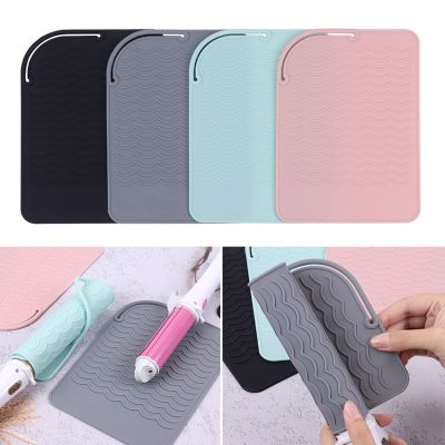 【YF】 Silicone Heat Resistant Mat Pouch For Curling Hair Professional Styling Tool Anti-heat Mats Straightener