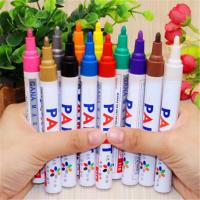 12 Color Paint Marker Pen Waterproof Car Tyre Tire Tread CD Metal Permanent Paint Marker Oily DIY Art Marker Pen Dropshipping Highlighters Markers