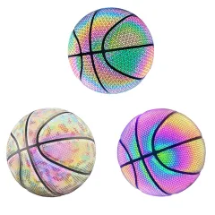 basquete luminosa – Brilhante reflexivo Night Game Street PU