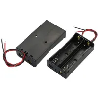 Dual Section 18650 Battery Box 3.7V Lithium Series 18650 2 Sections 3.7V Output Two