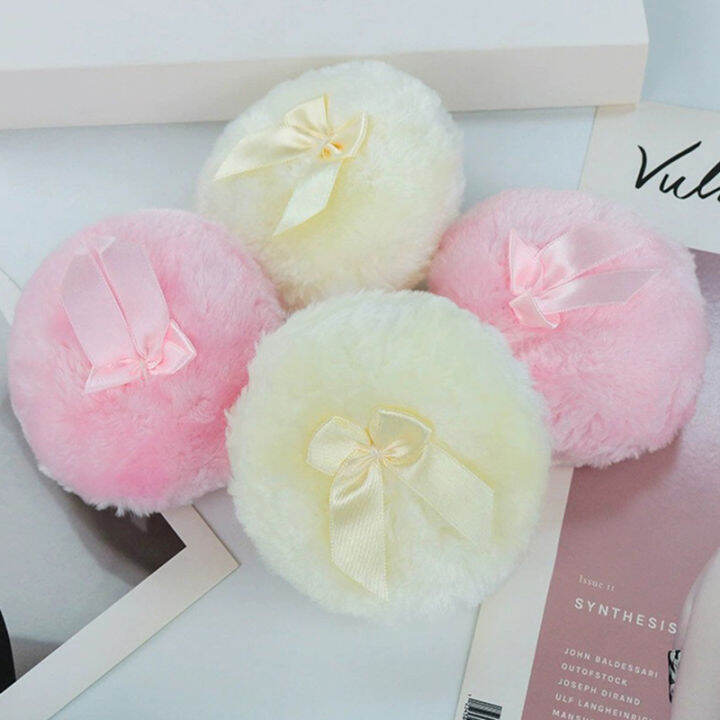 Ribbontied Face Puff Fluffy Body Puff Suitable For Most People Ribbon