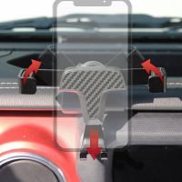 Hot สำหรับ Jeep Wrangler JL อุปกรณ์เสริมรถ Air Vent Mount cket ผู้ถือสมาร์ทโฟนขาตั้งศัพท์มือถือ Cradle