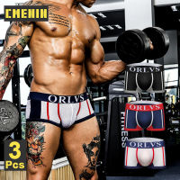 CMENIN ORLVS 3Pcs Ins สไตล์ผ้าฝ้ายผู้ชายเซ็กซี่กางเกงนักมวยกางเกงขาสั้นกางเกงสบายกางเกงในชายนักมวยกางเกงในผู้ชาย OR92