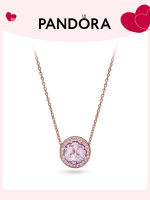 สร้อยคอทองคำ แพนดอร่า โรสโกลด์ สำหรับผู้หญิงPandoraˉ Rose Gold Womens Necklace Charm Set Pandoraˉ Soft Heart Necklace Set ZT0714 Pink Charm Necklace Set