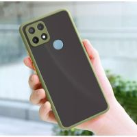 ส่งจากไทย Case Realme C21 เคสกันกระแทก เคสโทรศัพท์ realme C21 ปุ่มสีผิวด้าน เคสกันรอยกล้อง ขอบนิ่มหลังแข็ง