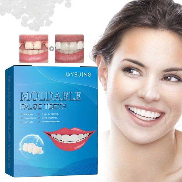 Clip on Veneers Teeth Plastic Teeth Glue Makeup Dentures Modified ...