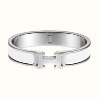 Women H-shaped Buckle celet Silver Bangle