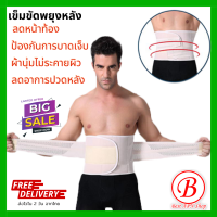 BestAPN รุ่นพรีเมี่ยม เข็มขัดพยุงหลัง ดามหลัง ผ้ารัดหน้าท้อง พยุงเอว ใส่ยกของของหนัก แก้ปวดหลัง ผ้าดี ยึดหยุ่น (010)