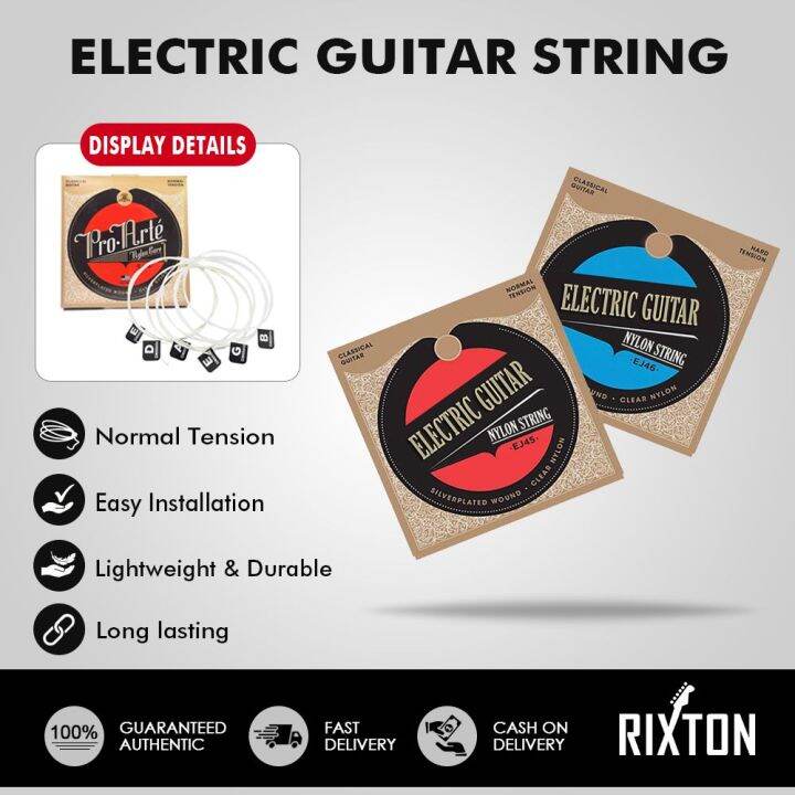 Rixton EJ45 and EJ46 Nylon Classical Guitar String Electric Vintage