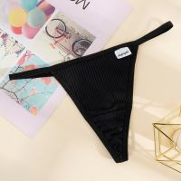 Panties Screw Thread Cotton Thongs Female Thin Belt G-strings Underwear Soft Breathable T-back Solid Lingerie