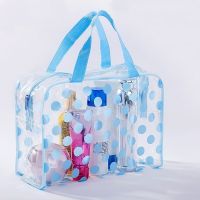 【LZ】◊۩  Transparente PVC Natação Sacos para As Mulheres Impermeável Esportes ao ar livre Viagem Banho Storage Bag Praia e Mar Piscina Suprimentos