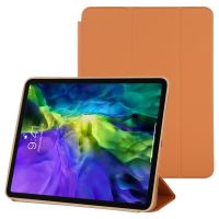 สำหรับ iPad Pro 11 2022 / 2021 / 2020 Casing Tablet หนังสมาร์ทฝาพับแบบแนวนอน3พับพร้อมฟังก์ชัน Sleep/ Wake-Up และที่วาง (สีน้ำเงิน)