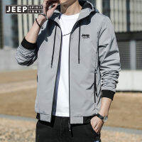 JEEP SPIRIT เสื้อผ้าลำลองสำหรับผู้ชาย,ใหม่เสื้อแจ็คเก็ตหมวกฤดูใบไม้ผลิและแจ็คเก็ตชายฤดูใบไม้ร่วง