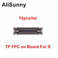 AliSunny ขั้วต่อ FPC LCD ระบบสัมผัส3D 10ยูนิตสำหรับ X XR Digitizer Pada Papan Logik Montherbord