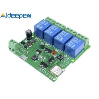 Aideepen รีเลย์ไร้สาย WiFi สวิตช์ดีเลย์4ทิศทาง5V 4ช่องสำหรับบ้านอัจฉริยะ