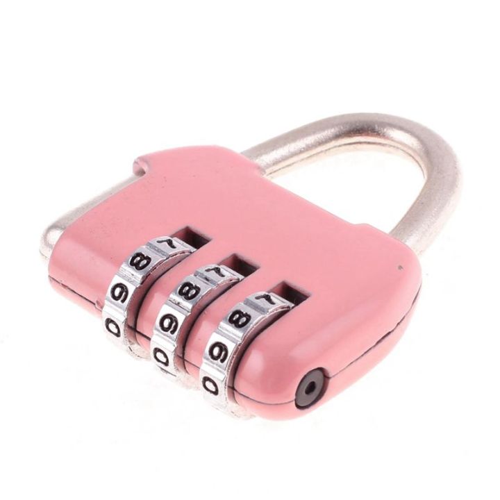 luggage-box-resettable-combination-lock-padlock-3-digit-number-pink