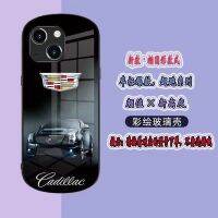 เคสสำหรับไอโฟนโทรศัพท์กันกระแทก Cadillac 14 /Pro/plus /Pro Max/ 13/12/11-กระจกป้องกัน